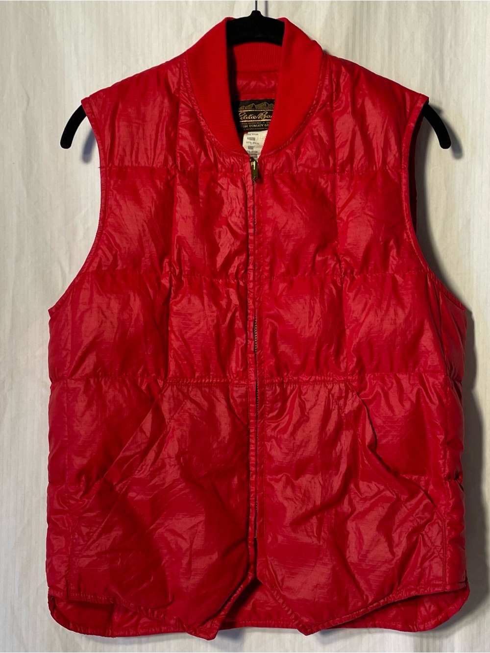 Eddie Bauer Bright Red Quilted Puffer Vest